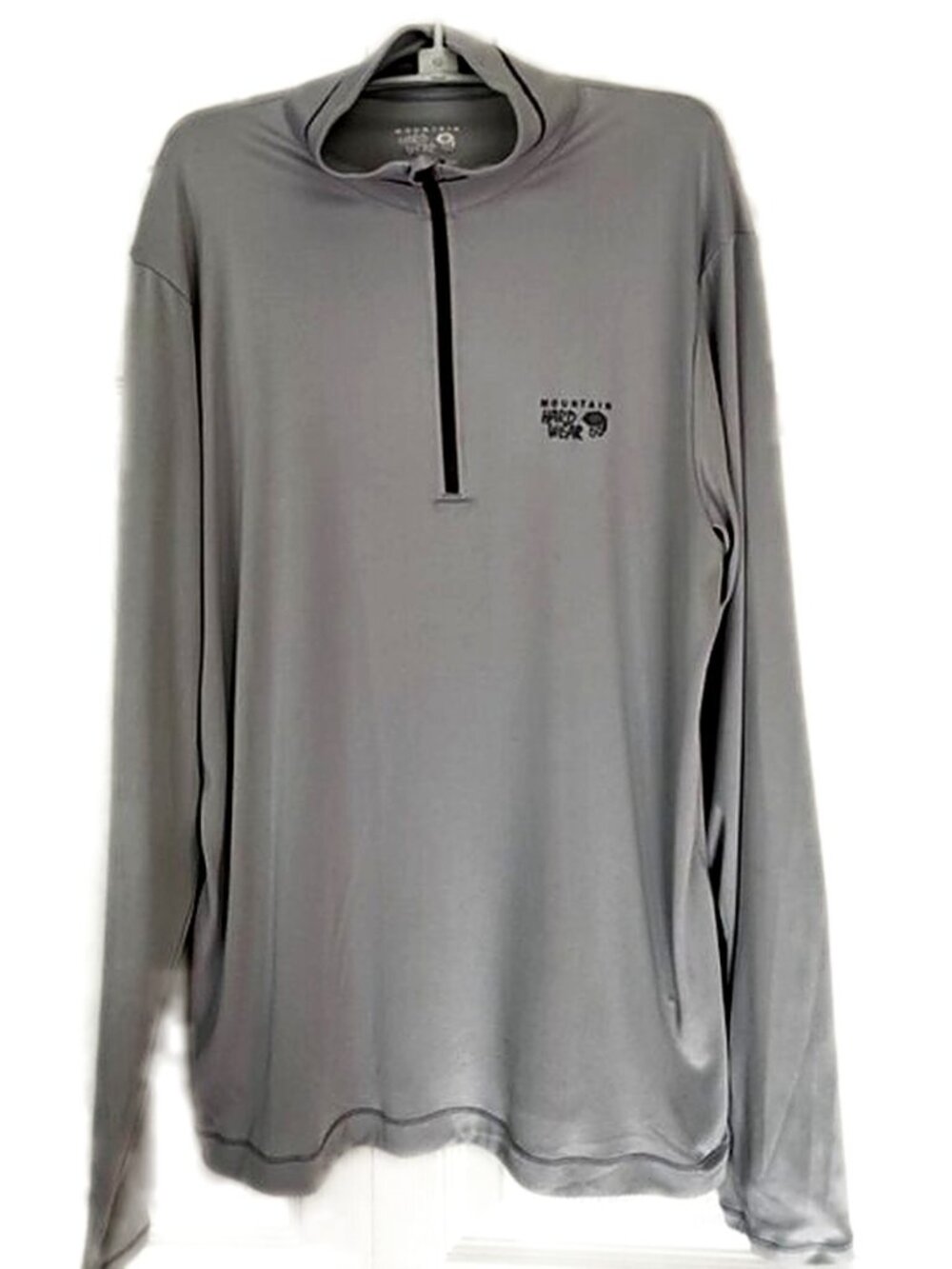 Mountain Hardware Mid-layer Shirt 1/4 zip Pullover Top Gray size Medium
